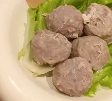 Beef tendon meatballs