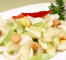 Celery and Lily Bulb Stir-fry