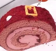 Strawberry Red Velvet Swiss Roll