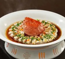 Steamed Crab with Meat Patties