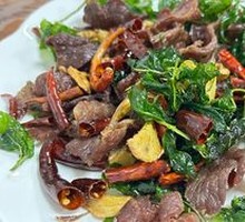 Oil-glazed beef jerky