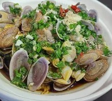 Stir-fried Clams with Scallion and Ginger