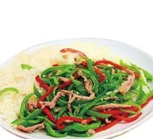 Green Pepper Shredded Pork Rice