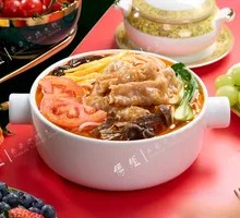 Tomato Shrimp Dumpling Noodles