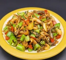 Spicy Stir-Fried Small Fish and Shrimp
