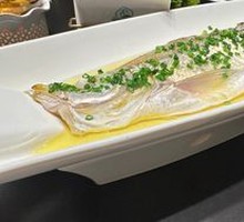 Scallion Chicken Sauce Steamed Fish