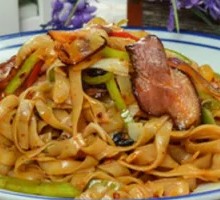 Cured Meat Egg Fried Rice Noodles