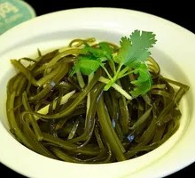 Cold-mixed kelp strands