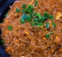 Crab Roe Noodle Salad