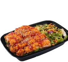 Sweet and Spicy Crispy Chicken Rice