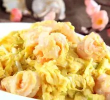Scallion Shrimp and Egg Stir-fry