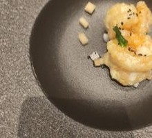 Sauce-Drizzled Sesame Shrimp Balls