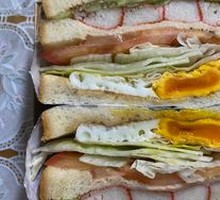Crab Stick Egg Sandwich