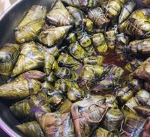 Black Rice Salted Egg Pork Zongzi