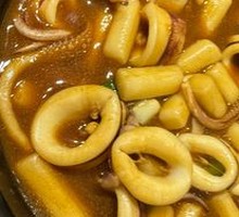 Stir-fried Rice Cake with Small Squid