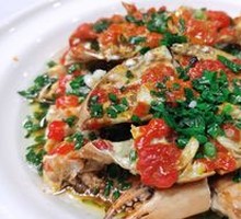 Steamed Crab with Pork Patties