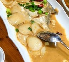 East China Sea Pufferfish with Rice Cakes