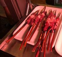 Lamb Skewers on Red Willow Branches