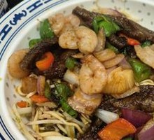 Shrimp and Eel Stir-fry