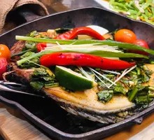 Bamboo Grass Grilled Tilapia