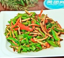 Green Pepper Tofu Dry Rice