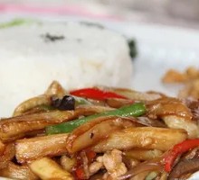 Minced Pork with Eggplant Rice