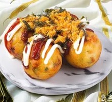 Meat-Flake Octopus Takoyaki