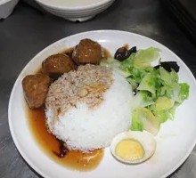 Braised Pork Meatballs Rice