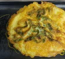 Green Pepper Egg Pancake