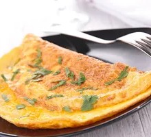 Sauce-Flavored Egg Pancake