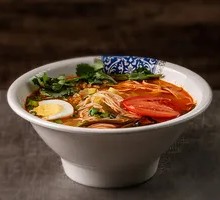 Eggplant Sauce Shrimp Noodles