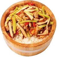 Fried Tofu and Pork Rice