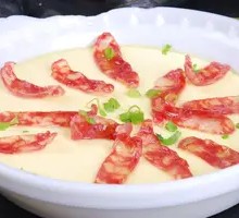 Steamed Egg with Sausage