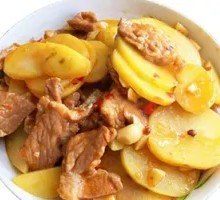 Potato and Pork Slices