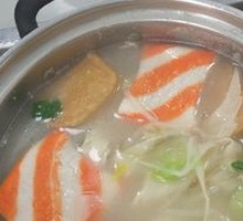 Crab-flavored Fish豆腐 Hot Pot