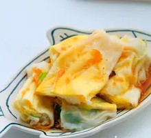 Double Egg Rice Noodle Roll