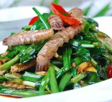 Stir-fried Shrimp with Leeks