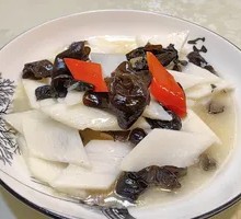 Chinese Yam and Wood Ear Mushroom