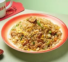Braised Pork Intestine Fried Rice with Eggs