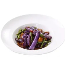Eggplant Stir-Fried with Green Beans