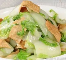 Stir-fried Tofu Skin with Hangbai Cabbage