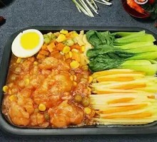 Pineapple Potato Sweet and Sour Pork Bento