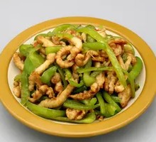 Green Pepper and Tofu Shreds with Pork