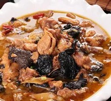 Chicken Stewed with Mushrooms