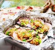 Aluminum-Wrapped Scallops