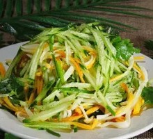Enoki Mushroom and Cucumber Salad