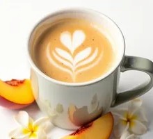 White Peach Latte