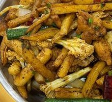 Dry Pot Pork Ribs and Chicken
