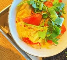 Thai Yellow Curry Sea Bass with Shrimp Rice