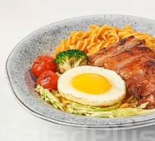 Teriyaki Chicken Cutlet Meat Sauce Pasta
